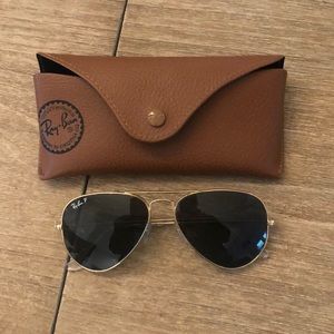 Boy’s polarized 55mm Ray Ban Aviators